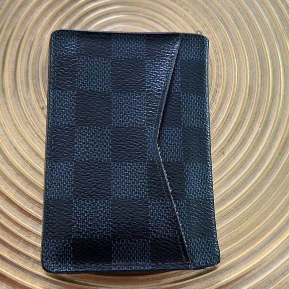 LOUIS VUITTON Black Monogrammed Card Holder - Picture 4 of 4